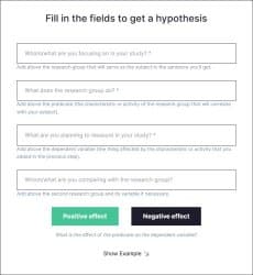 free hypothesis maker